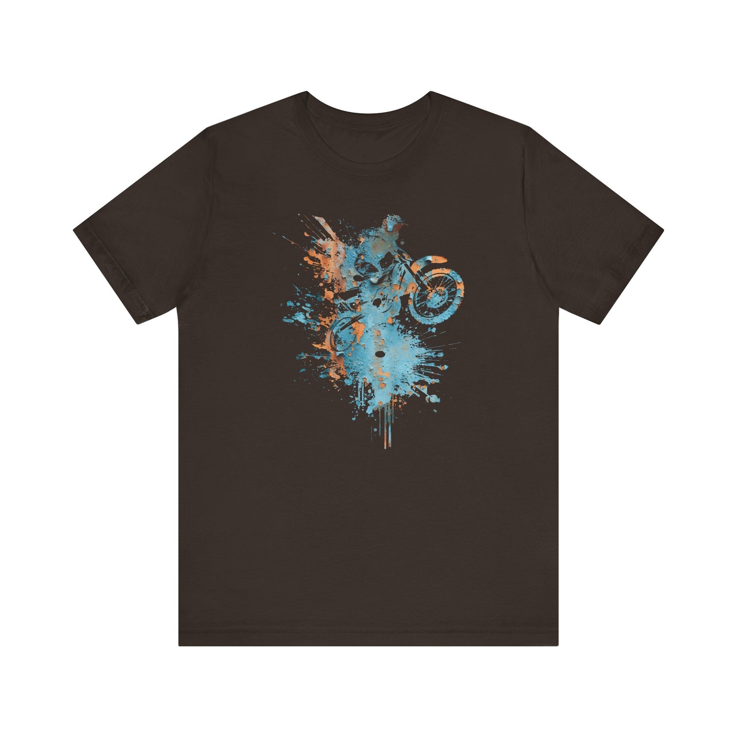 Motocross Splash Graphic Tee — Dirt Bike Rider Art T-Shirt