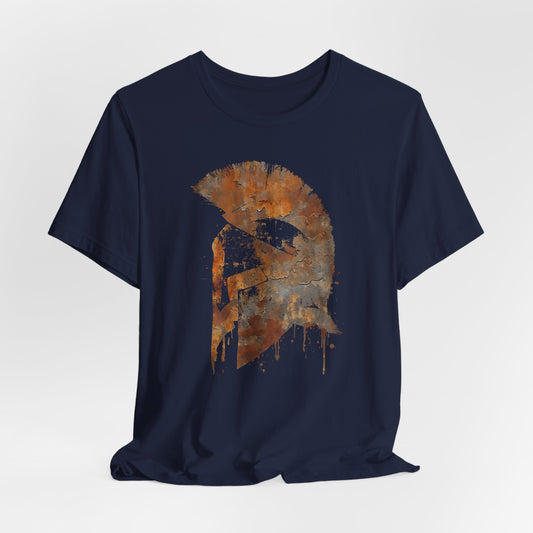Spartan Helmet T‑Shirt — Rustic Warrior Graphic Tee