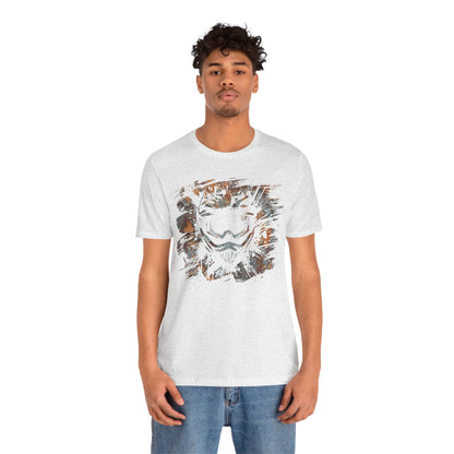 Motorcross Helmet T-Shirt — Distressed Brushstroke Animal Graphic Tee