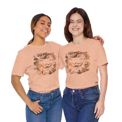 Motorcross Helmet T-Shirt — Distressed Brushstroke Animal Graphic Tee
