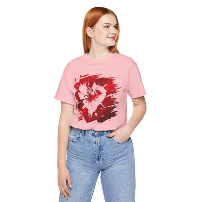 Broken Heart Brushstroke Tee — Distressed Red Heart Graphic Shirt