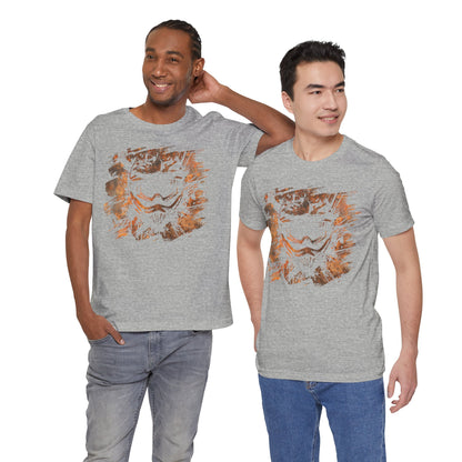Motorcross Helmet T-Shirt — Distressed Brushstroke Animal Graphic Tee