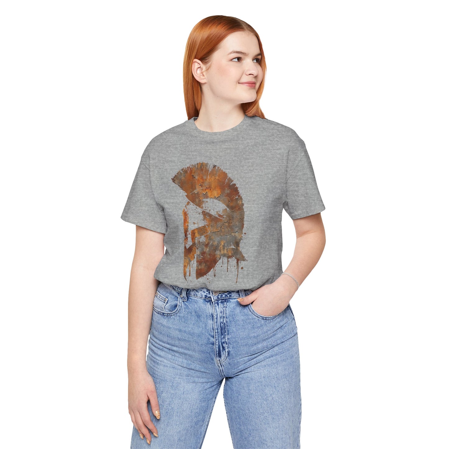 Spartan Helmet T‑Shirt — Rustic Warrior Graphic Tee