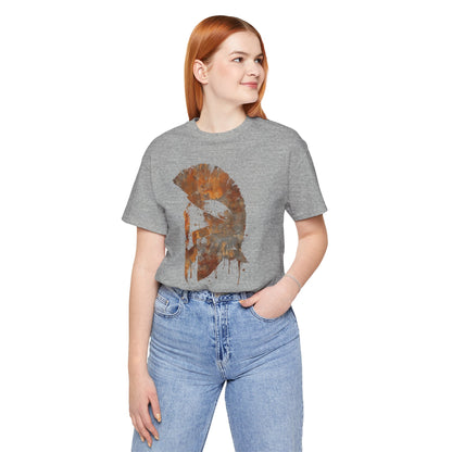 Spartan Helmet T‑Shirt — Rustic Warrior Graphic Tee