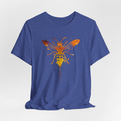 Sting Like a Bee Graphic Tee — Orange Watercolor Bee Shirt