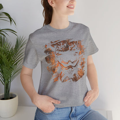 Motorcross Helmet T-Shirt — Distressed Brushstroke Animal Graphic Tee