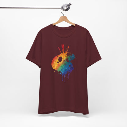 Watercolor Paint Palette T-Shirt — Rainbow Artist Tee