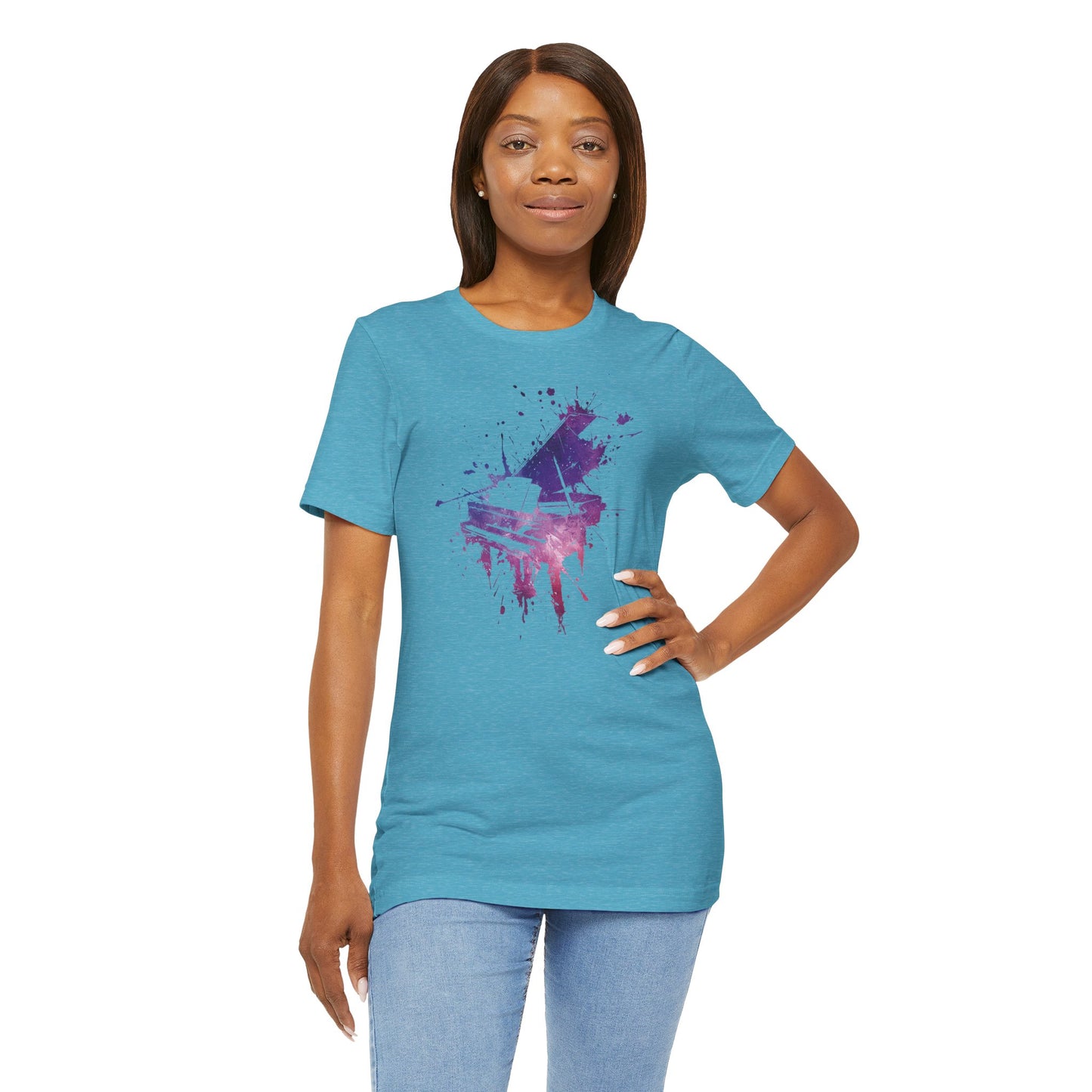 Play me to the Moon T‑Shirt — Colorful Music Lover Tee