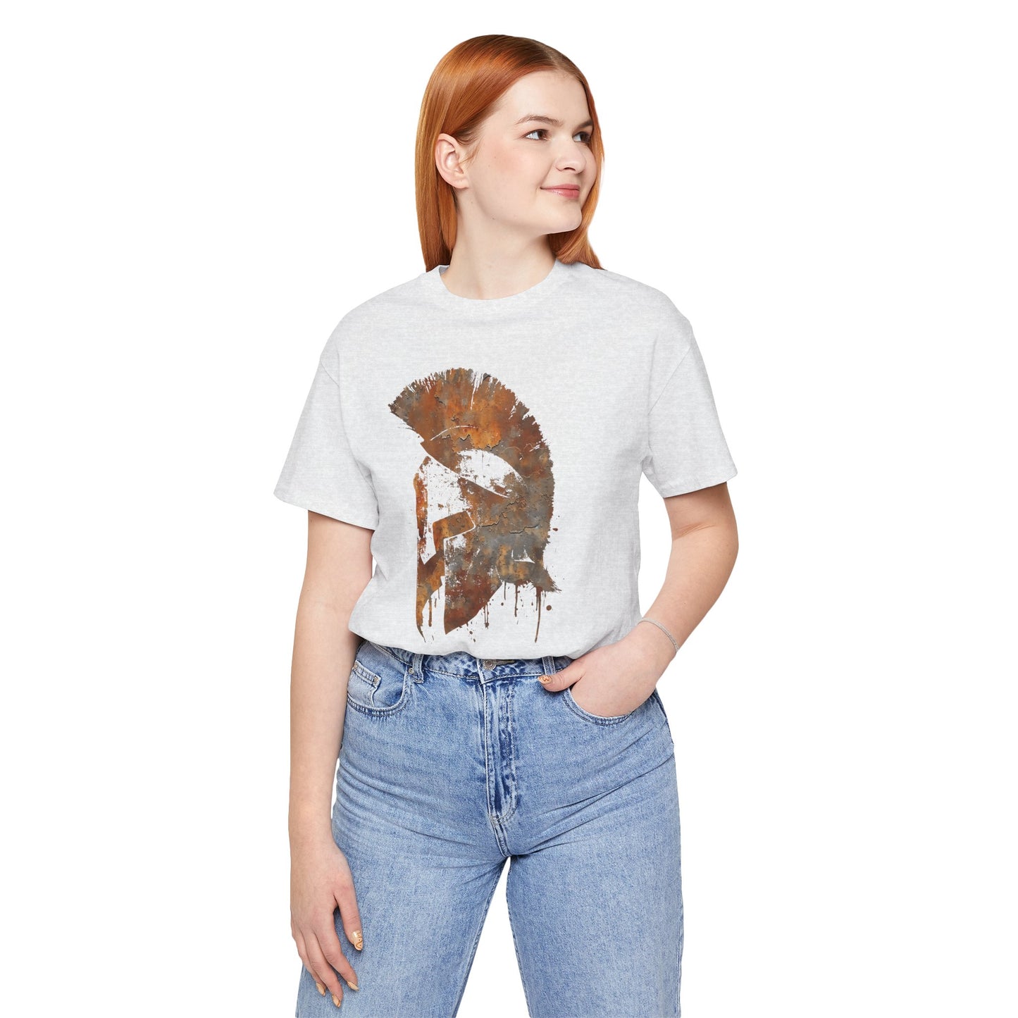 Spartan Helmet T‑Shirt — Rustic Warrior Graphic Tee