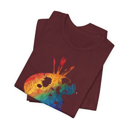 Watercolor Paint Palette T-Shirt — Rainbow Artist Tee