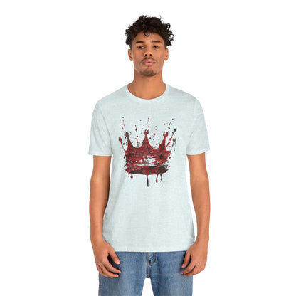 Weathered Kingdom T-Shirt — Watercolor Drip King Crown Graphic Tee