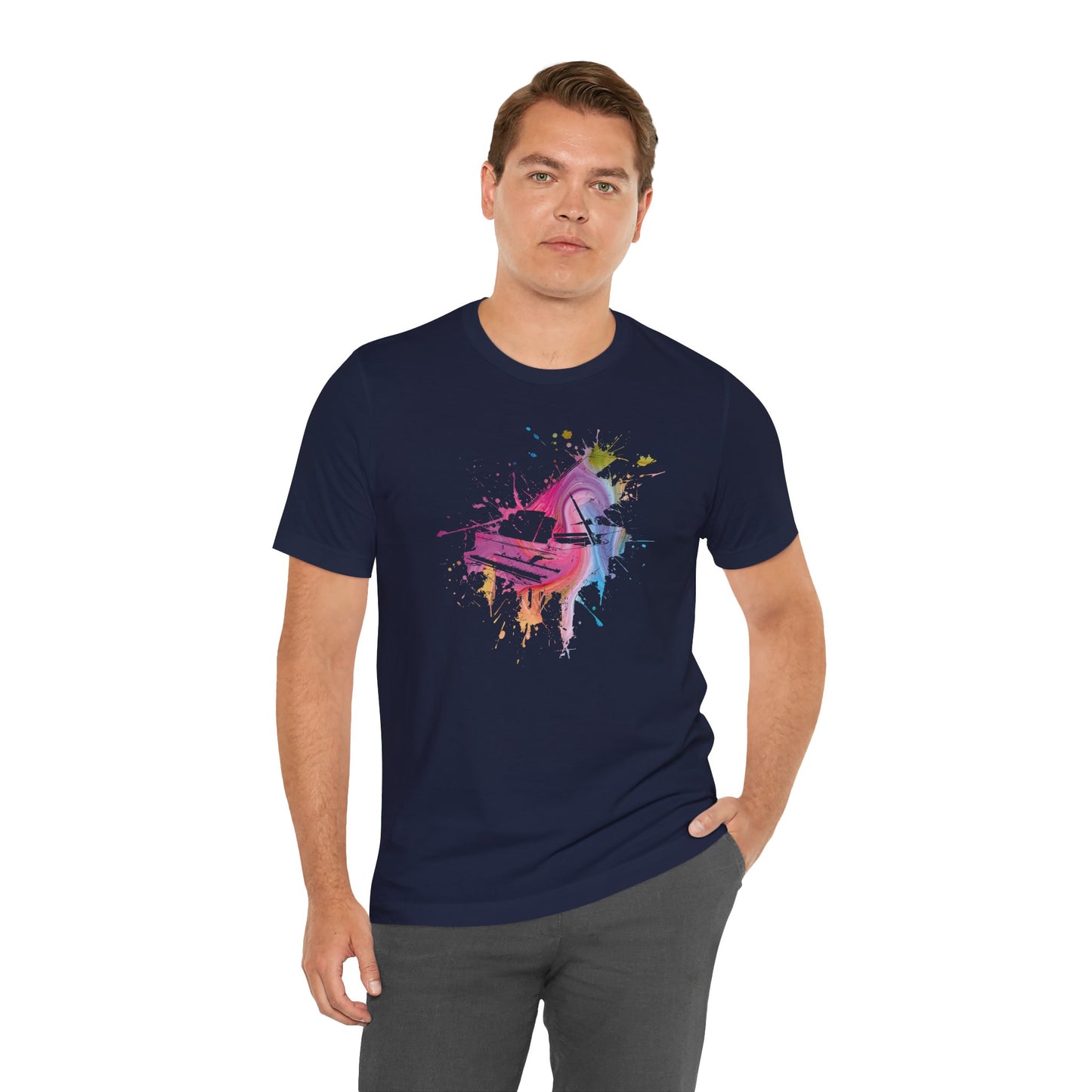 Play me to the Moon T‑Shirt — Colorful Music Lover Tee