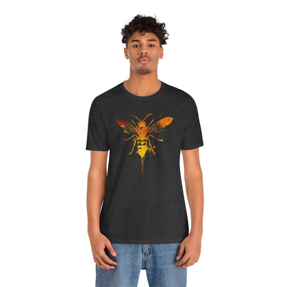 Sting Like a Bee Graphic Tee — Orange Watercolor Bee Shirt