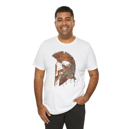 Spartan Helmet T‑Shirt — Rustic Warrior Graphic Tee