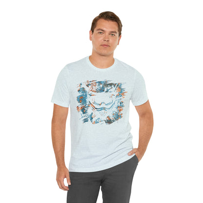 Motorcross Helmet T-Shirt — Distressed Brushstroke Animal Graphic Tee
