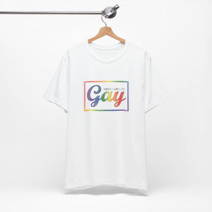 Gay Rainbow Pride Tee — Retro 'Proud to Be Gay' Graphic T-Shirt