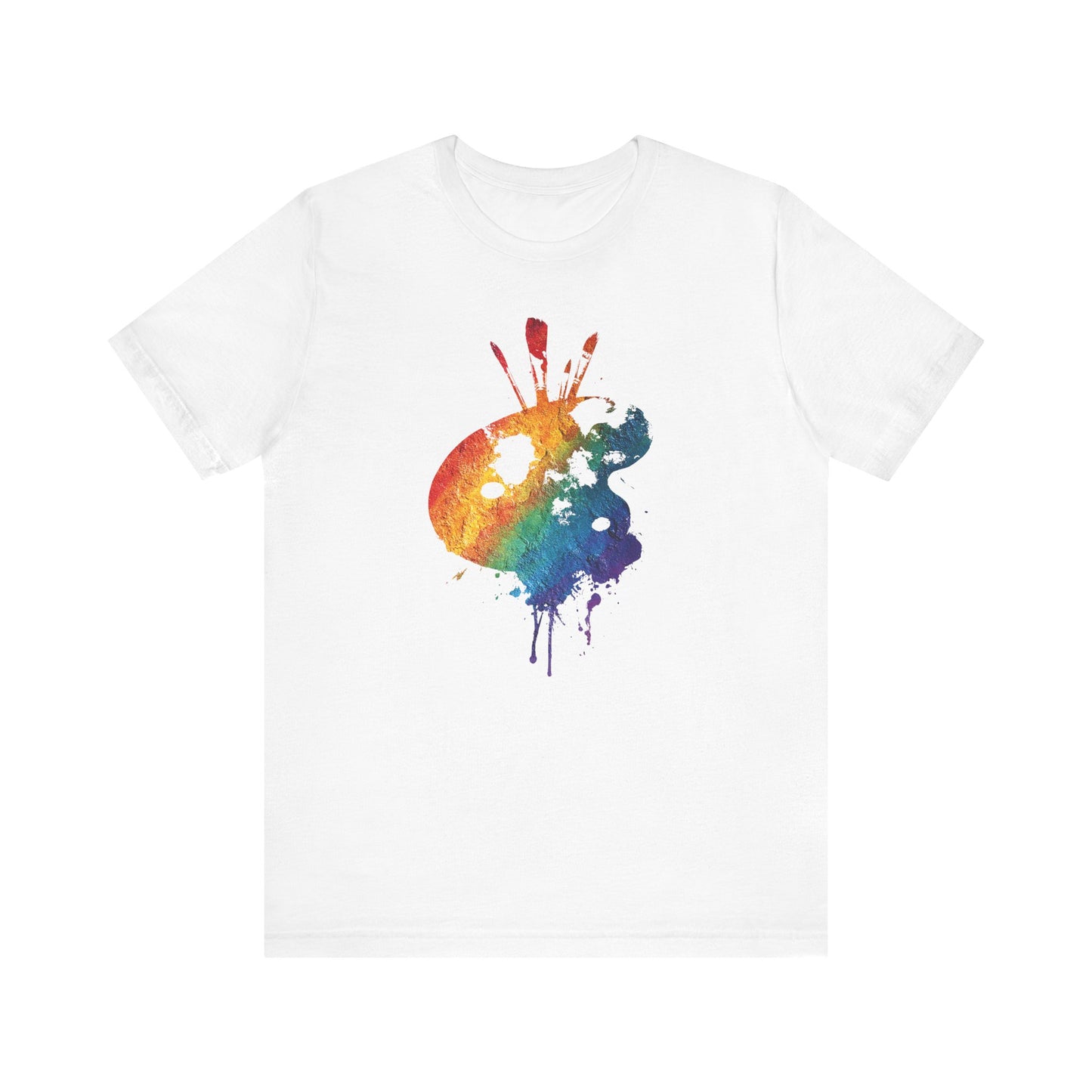 Watercolor Paint Palette T-Shirt — Rainbow Artist Tee