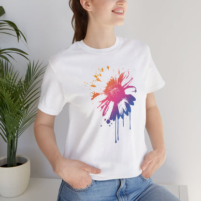 Paint-Splatter Daisy T-Shirt