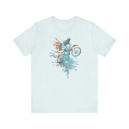 Motocross Splash Graphic Tee — Dirt Bike Rider Art T-Shirt