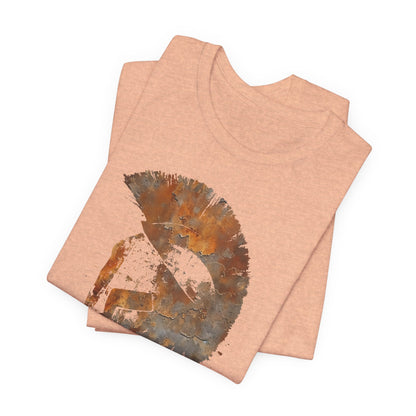 Spartan Helmet T‑Shirt — Rustic Warrior Graphic Tee
