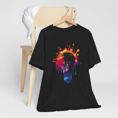 Creative Idea T-Shirt — Colorful Paint Splash Idea Tee