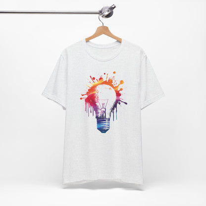 Creative Idea T-Shirt — Colorful Paint Splash Idea Tee