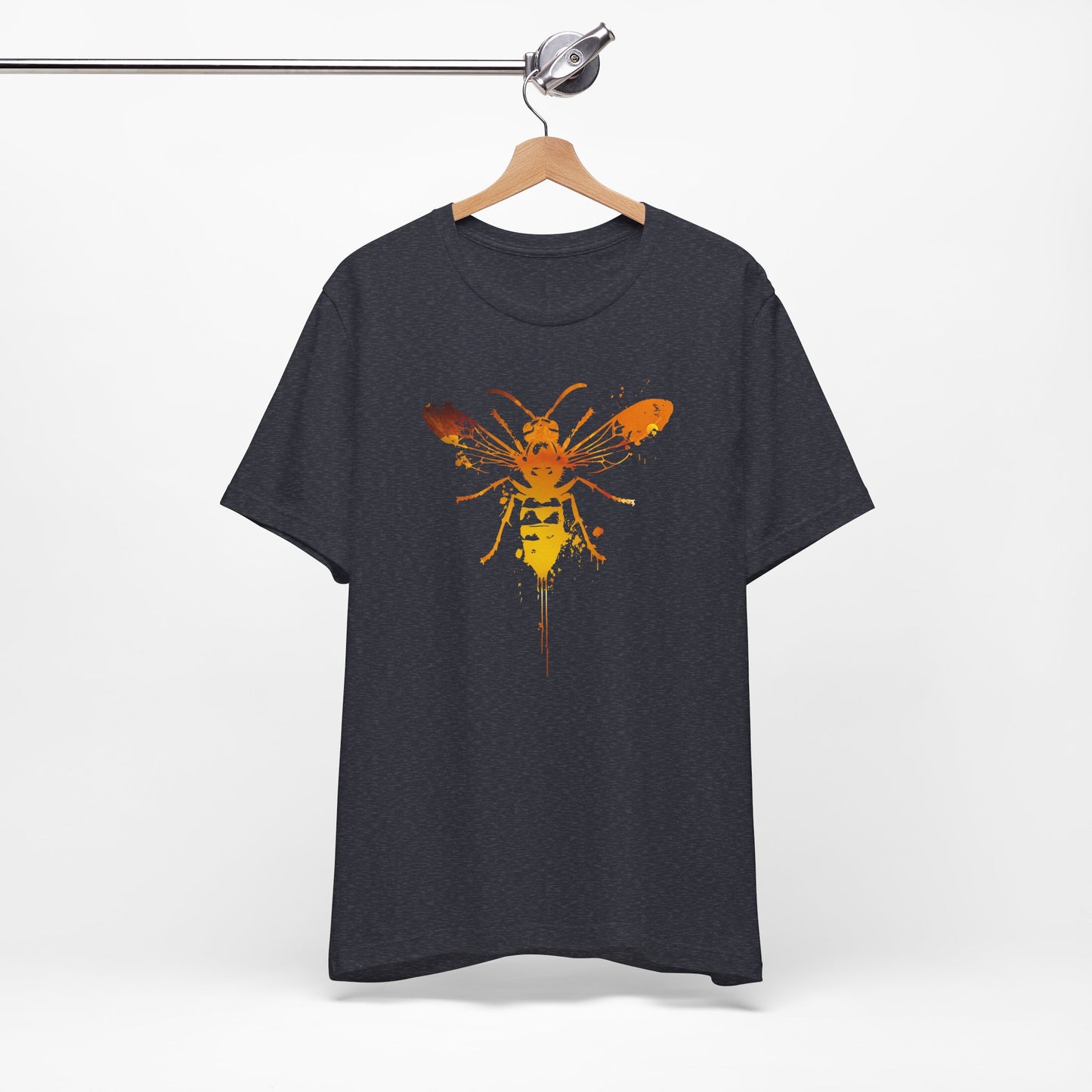 Sting Like a Bee Graphic Tee — Orange Watercolor Bee Shirt