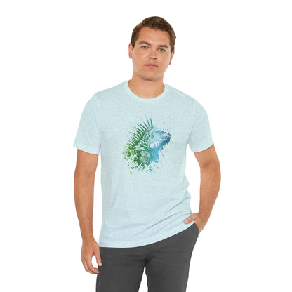 Iguana Splash T‑Shirt — Watercolor Reptile Graphic Tee