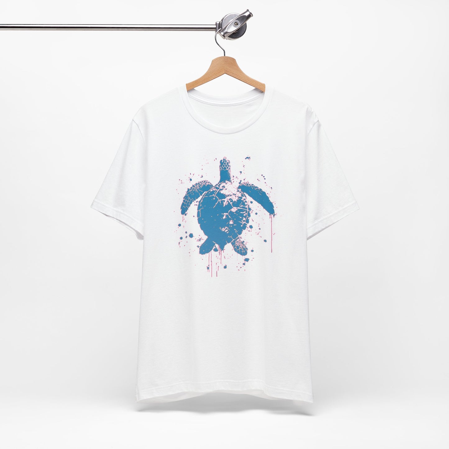 Blue Neon Sea Turtle T-Shirt — Ocean Beach Beachwear Tee