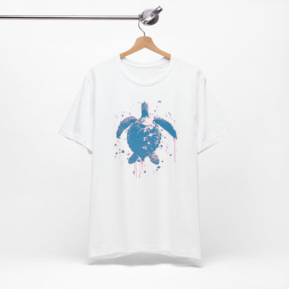 Blue Neon Sea Turtle T-Shirt — Ocean Beach Beachwear Tee