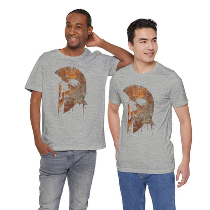 Spartan Helmet T‑Shirt — Rustic Warrior Graphic Tee