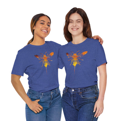 Sting Like a Bee Graphic Tee — Orange Watercolor Bee Shirt