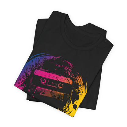 Retro Cassette Tape Tee — Vintage 80s Music Graphic T-Shirt