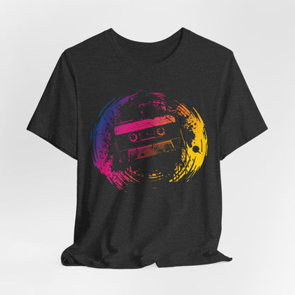 Retro Cassette Tape Tee — Vintage 80s Music Graphic T-Shirt