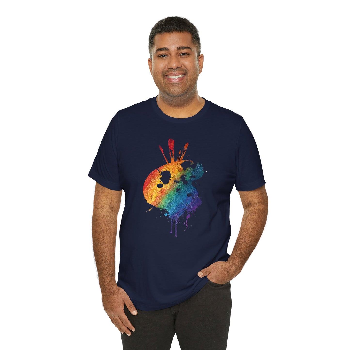 Watercolor Paint Palette T-Shirt — Rainbow Artist Tee