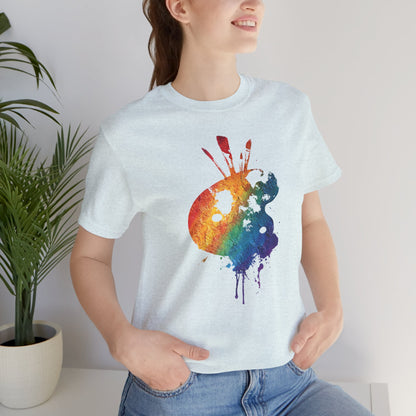 Watercolor Paint Palette T-Shirt — Rainbow Artist Tee