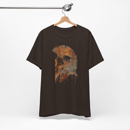 Spartan Helmet T‑Shirt — Rustic Warrior Graphic Tee