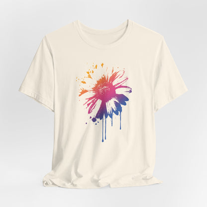 Paint-Splatter Daisy T-Shirt