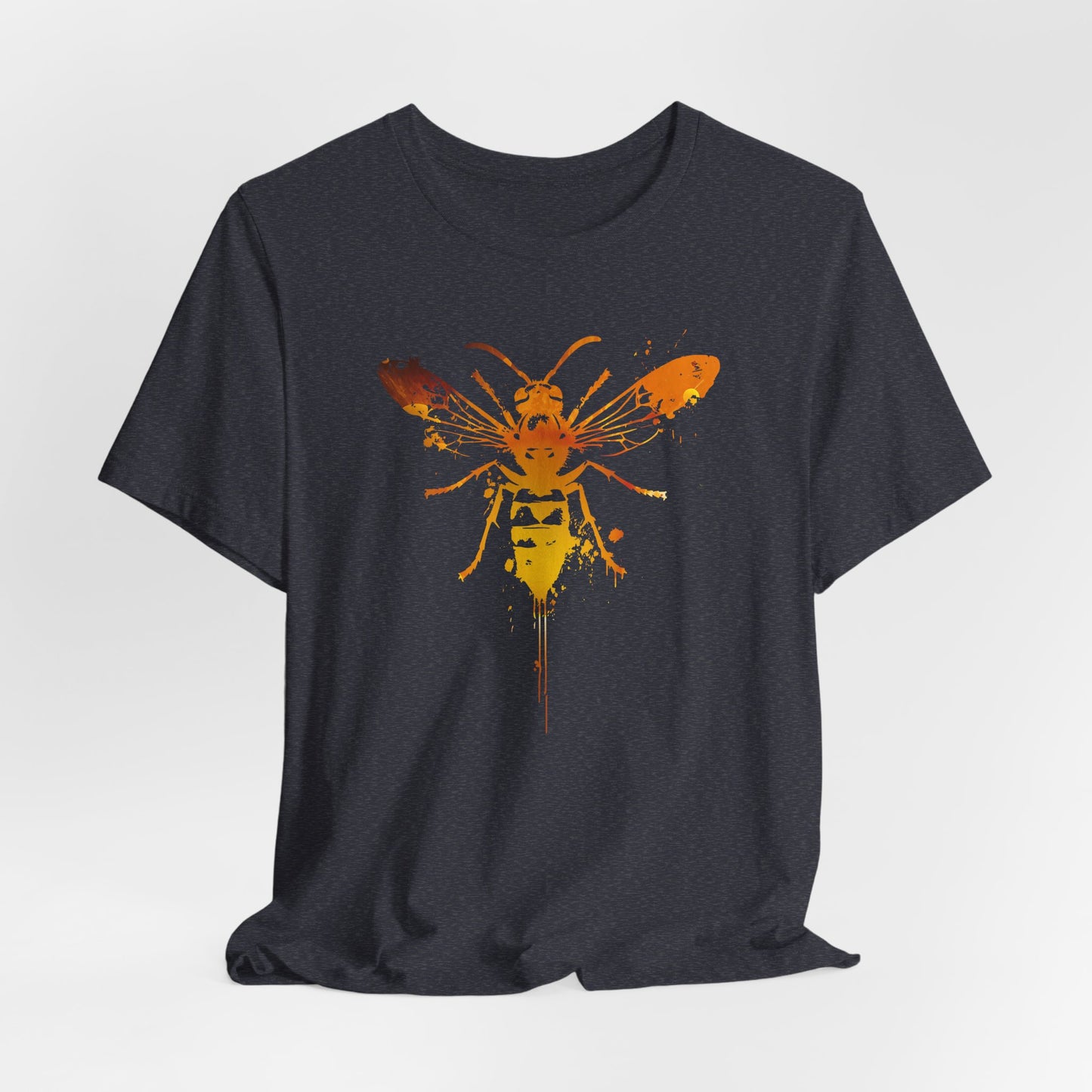 Sting Like a Bee Graphic Tee — Orange Watercolor Bee Shirt