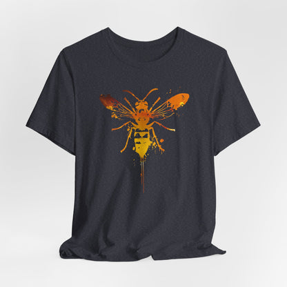 Sting Like a Bee Graphic Tee — Orange Watercolor Bee Shirt