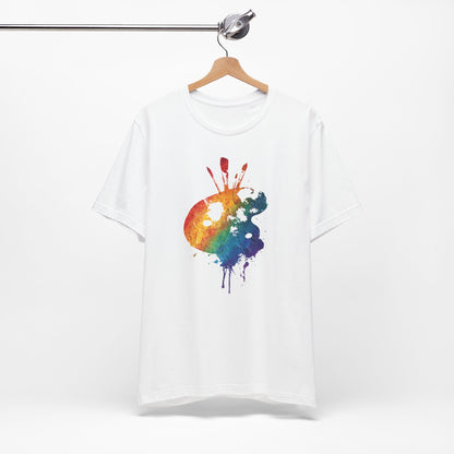 Watercolor Paint Palette T-Shirt — Rainbow Artist Tee
