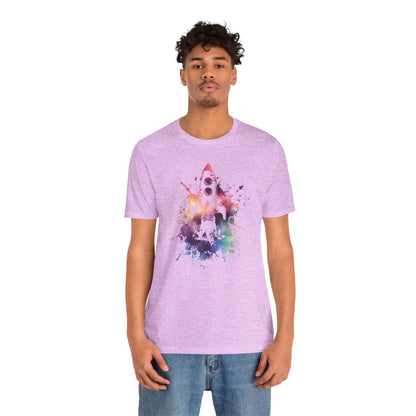 Rocket Ship T-Shirt — Colorful Space Launch Graphic Tee