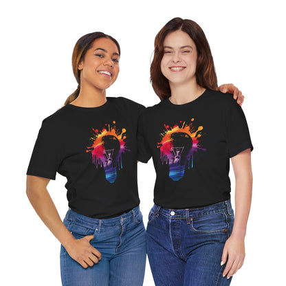 Creative Idea T-Shirt — Colorful Paint Splash Idea Tee