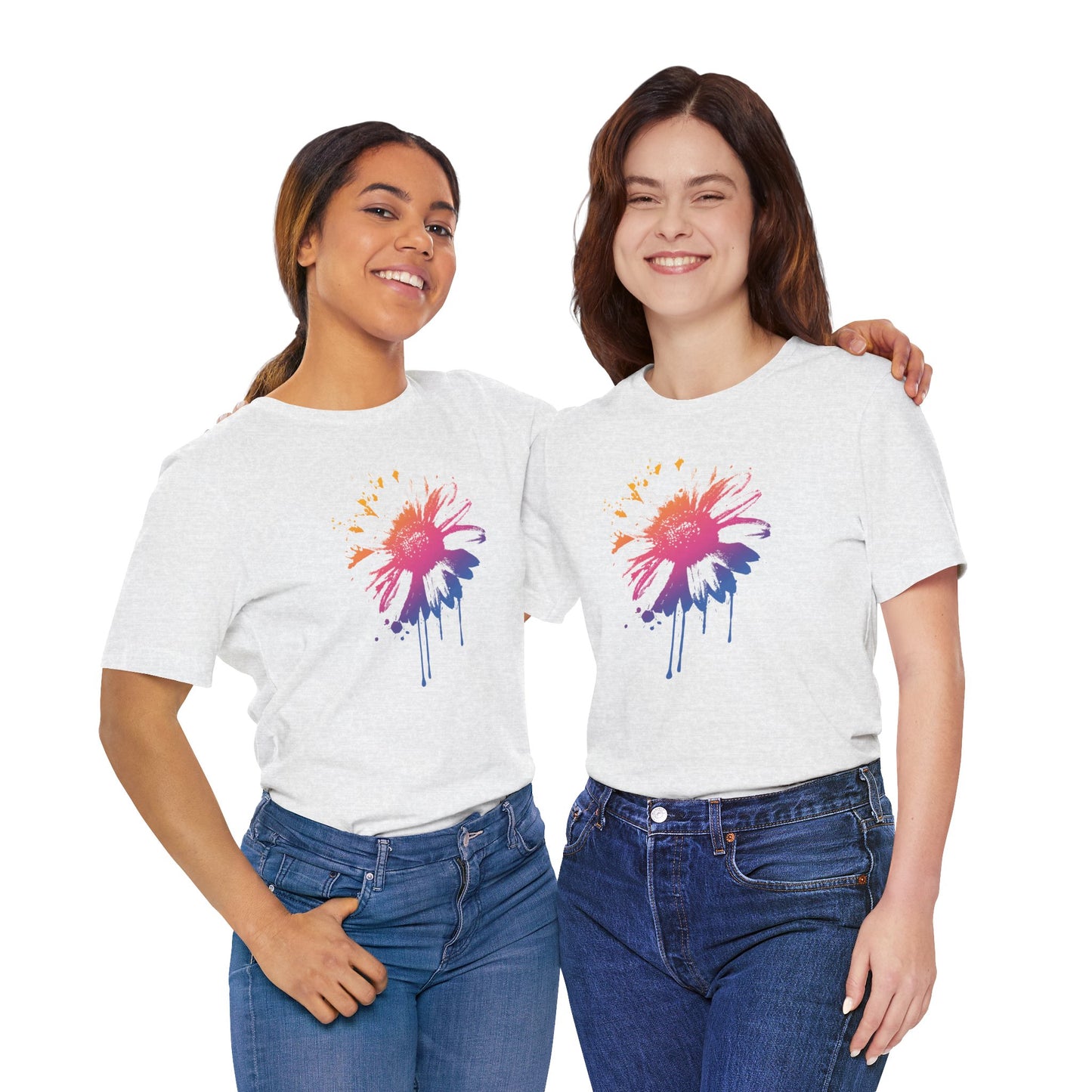 Paint-Splatter Daisy T-Shirt