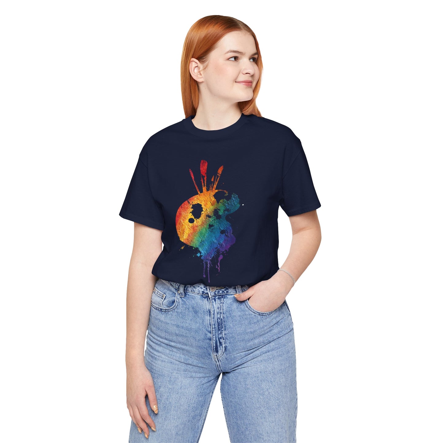 Watercolor Paint Palette T-Shirt — Rainbow Artist Tee