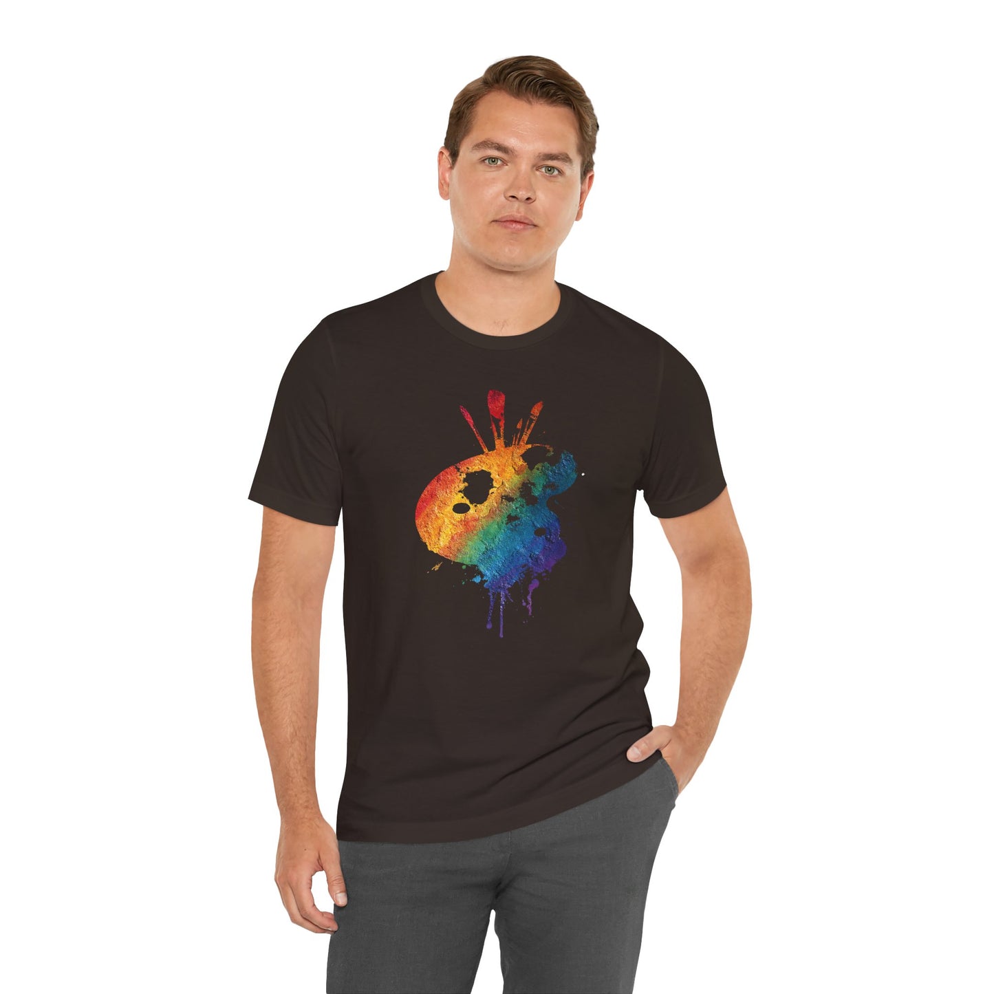 Watercolor Paint Palette T-Shirt — Rainbow Artist Tee