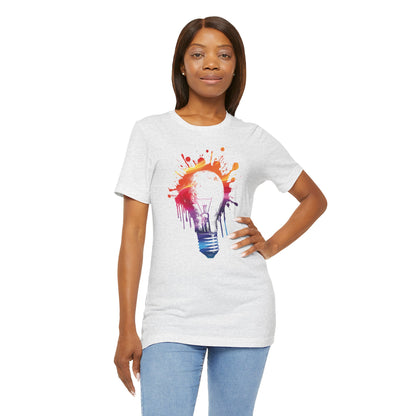 Creative Idea T-Shirt — Colorful Paint Splash Idea Tee