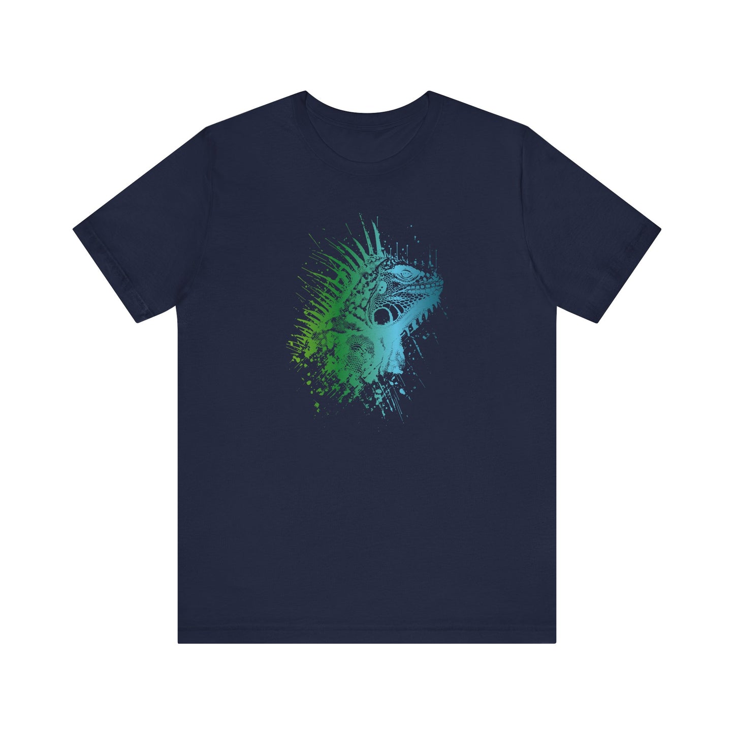 Iguana Splash T‑Shirt — Watercolor Reptile Graphic Tee