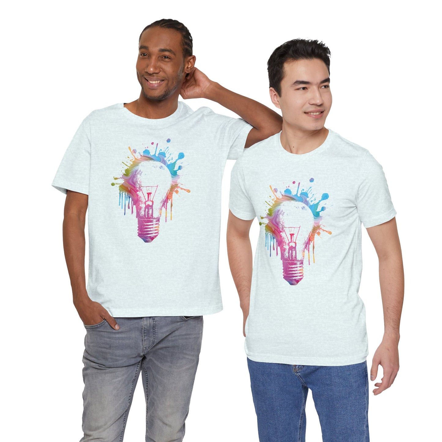 Creative Idea T-Shirt — Colorful Paint Splash Idea Tee