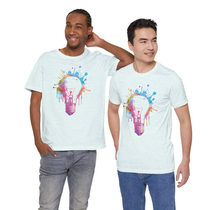 Creative Idea T-Shirt — Colorful Paint Splash Idea Tee